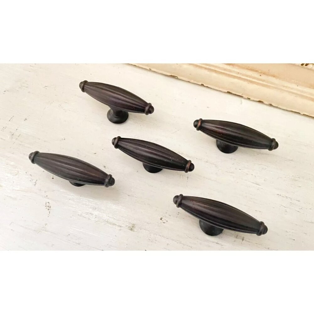 5 Amerock Oil Rubbed Bronze Drawer Knob Handles Furniture Salvaged Hardware